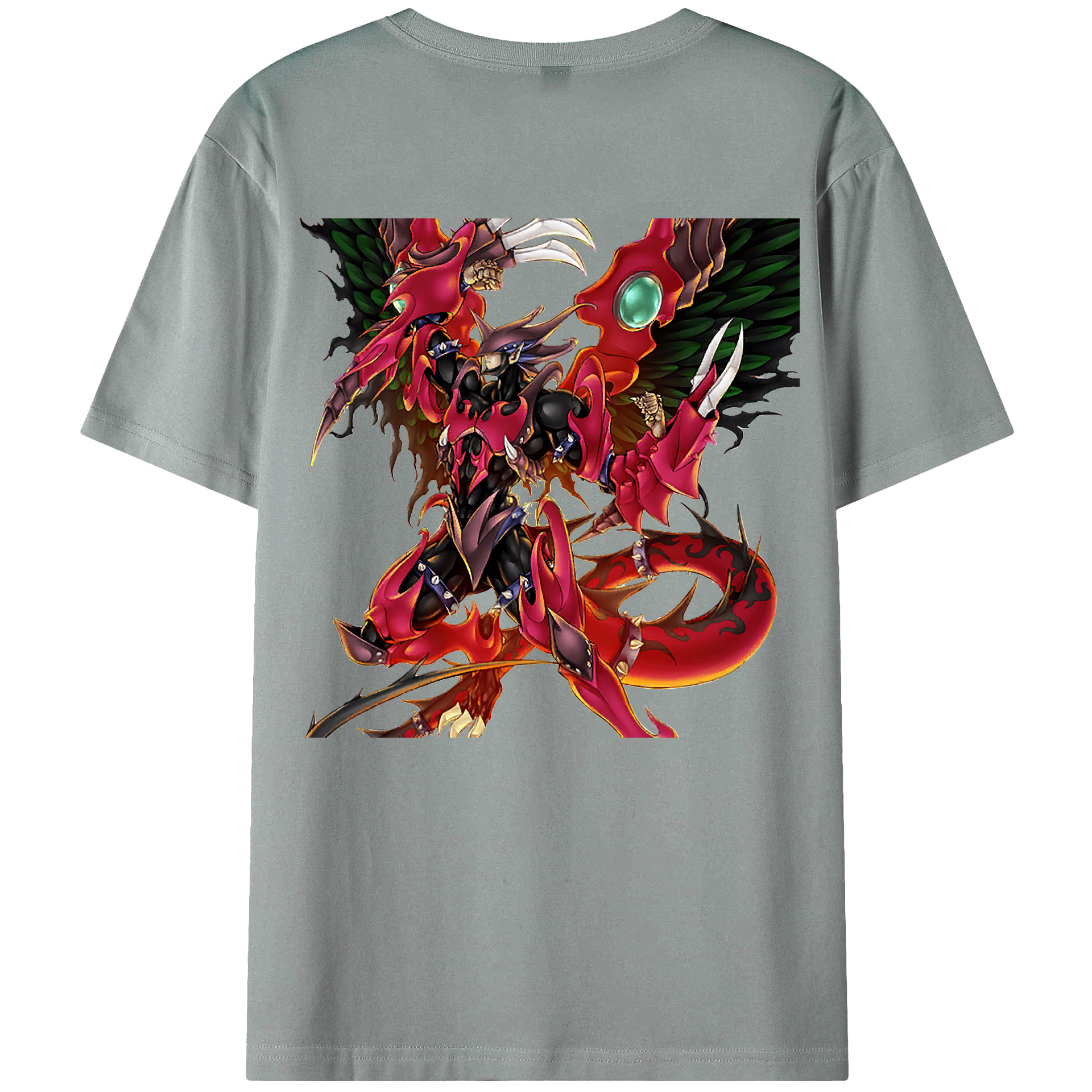 （画像用） 遊☆戯☆王 Yu-Gi-Oh! 綿100％ メンズ半袖Tシャツ（バックプリント） 通気性